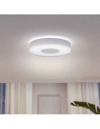 Plafón de techo LED inteligente Philips Hue Infuse M blanco luz blanca