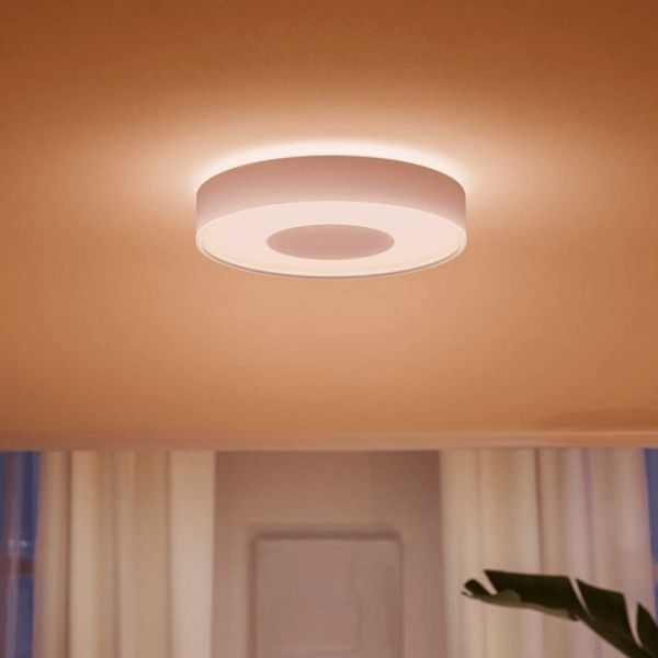 Plafón de techo LED inteligente Philips Hue Infuse M blanco luz cálida