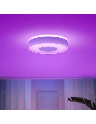 Plafón de techo LED inteligente Philips Hue Infuse M blanco luz rosa