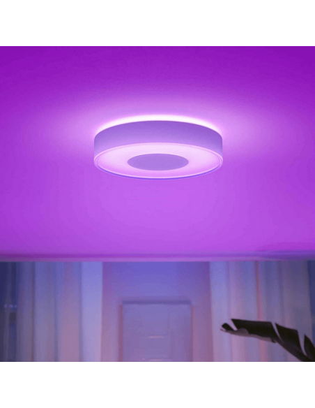 Plafón de techo LED inteligente Philips Hue Infuse M blanco luz rosa