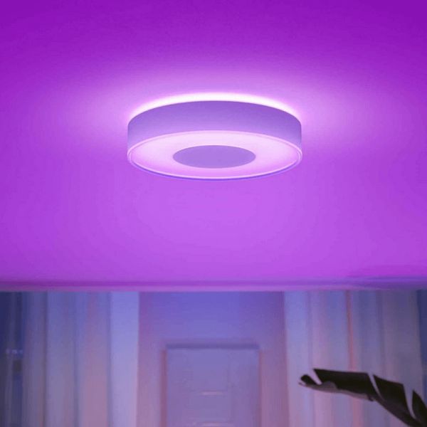 Plafón de techo LED inteligente Philips Hue Infuse M blanco luz rosa