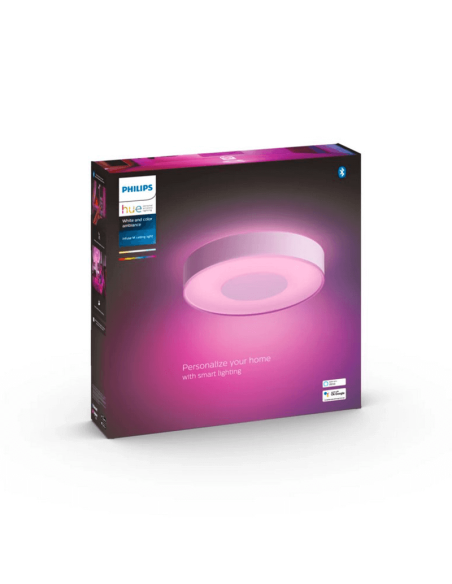 Candeeiro de teto LED inteligente Philips Hue Infuse M branco caixa do produto