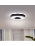 Plafonnier LED intelligent Philips Hue Infuse M noir lumière chaude
