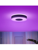 Plafón de techo LED inteligente Philips Hue Infuse M negro luz rosa