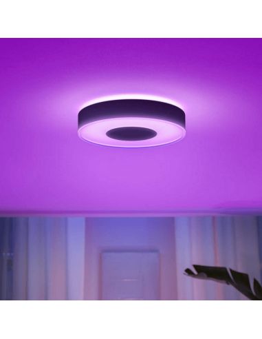 Philips Hue Infuse M inteligente LED luz de teto preto rosa claro