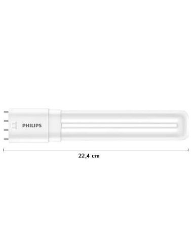 Medidas de Bombilla LED PLL HF 8W 4P CorePro PL-L 2G11 para Balastro Electrónico | LeonLeds