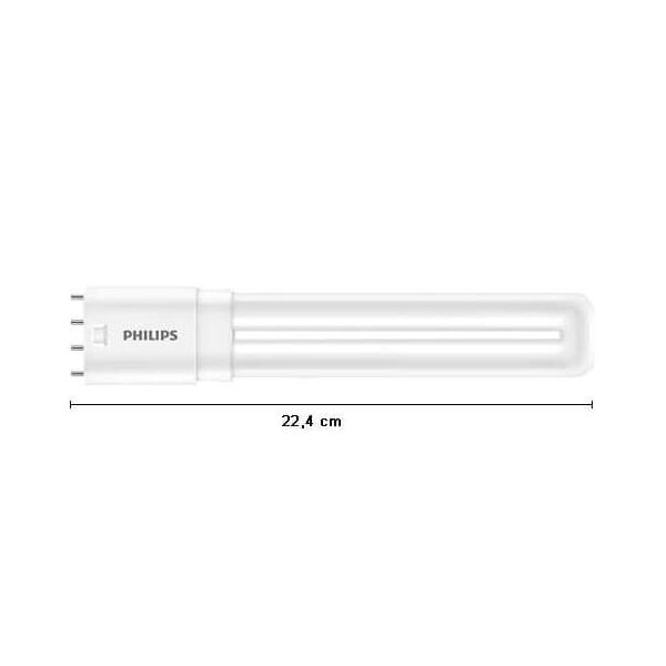 Mesures de l'Ampoule LED PLL HF 8W 4P CorePro PL-L 2G11 pour Ballast Electronique | leonleds