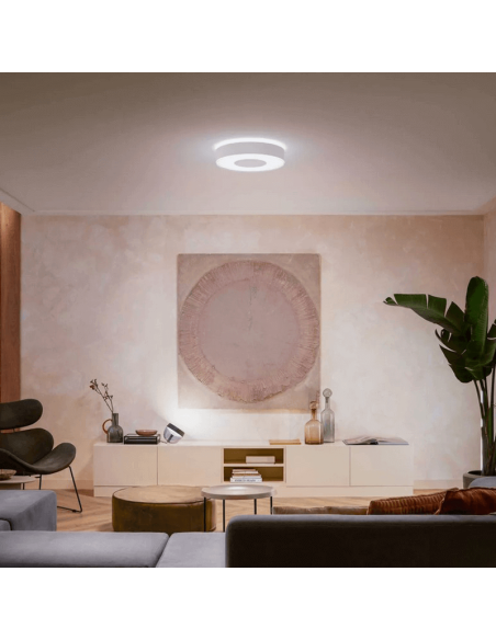 Plafón de techo LED inteligente Philips Hue Infuse L blanco luz blanca