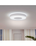 Plafón de techo LED inteligente Philips Hue Infuse L blanco detalle luz blanca