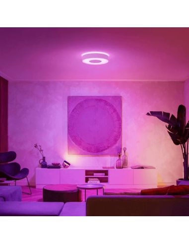 Plafón de techo LED inteligente Philips Hue Infuse L blanco luz rosa