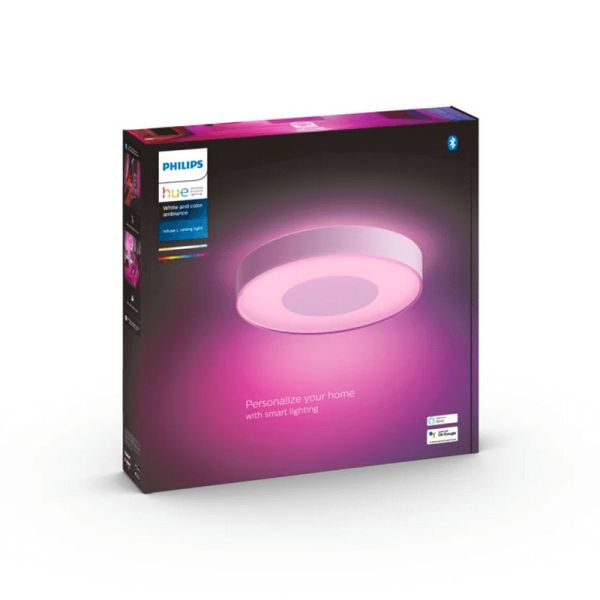 Plafonnier LED intelligent Philips Hue Infuse L boîte de produit blanc
