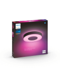 Plafón de techo LED Infuse Grande negro caja producto