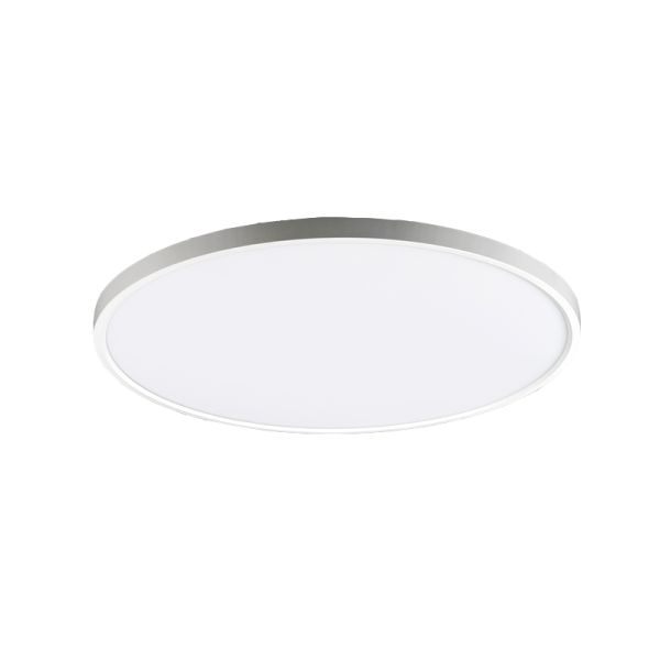 Luminária de teto LED opala Koe branco 48cm 36W 3000K ou 2800K-5000K IP43 4400Lm Regulável ou sem escurecimento