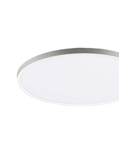 Plafonnier LED opale Koe blanc 48cm 36W 3000K ou 2800K-5000K IP43 4400Lm Dimmable ou sans détail Dimmable
