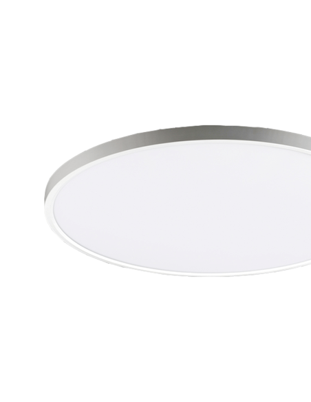 Luminária de teto LED opala Koe branco 48cm 36W 3000K ou 2800K-5000K IP43 4400Lm Regulável ou sem detalhe regulável