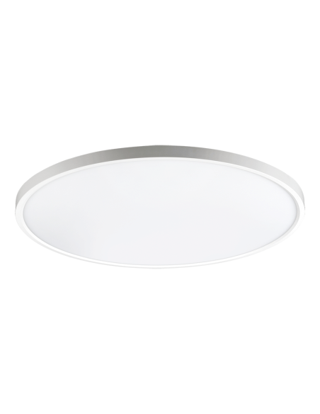 Luminária de teto LED Koe branco 60cm 45W 3000K ou 2800K-5000K IP43 5500Lm Regulável ou sem escurecimento