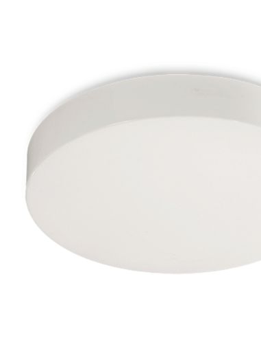 Luminária de teto LED opala Aten branco 40cm 36W 3000K ou 4000K 4000Lm detalhe