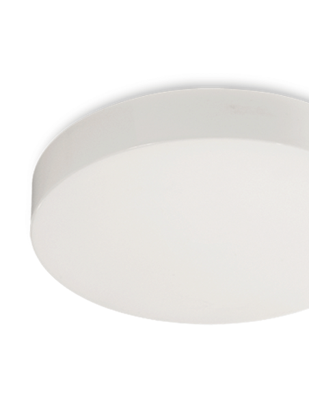 Luminária de teto LED opala Aten branco 40cm 36W 3000K ou 4000K 4000Lm detalhe