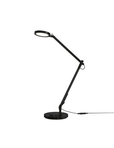 Lámpara de Sobremesa LED Luxa negro mate, 3000K 700Lm con Interruptor táctil y regulable en intensidad