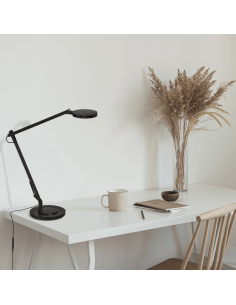 Candeeiro de mesa LED Luxa preto mate, 3000K 700Lm com interruptor de toque e intensidade ajustável 2