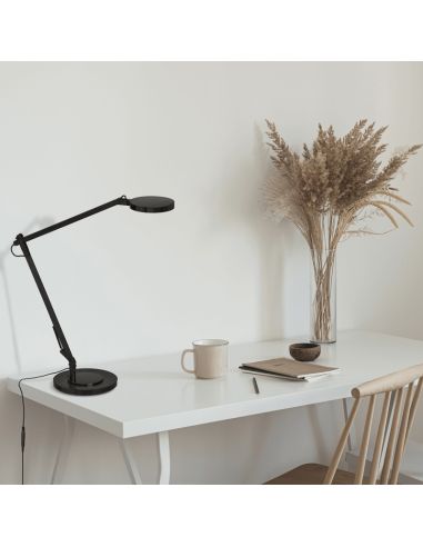 Lámpara de Sobremesa LED Luxa negro mate, 3000K 700Lm con Interruptor táctil y regulable en intensidad ambiente