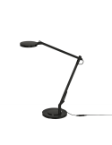 Lampe de table LED Luxa noir mat, 3000K 700Lm avec interrupteur tactile et détail d'intensité réglable