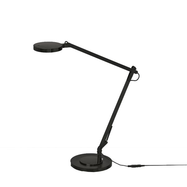 Lámpara de Sobremesa LED Luxa negro mate, 3000K 700Lm con Interruptor táctil y regulable en intensidad detalle