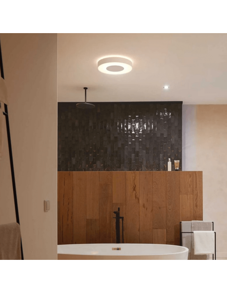 Lâmpada de teto inteligente Xamento grande luz branca branca