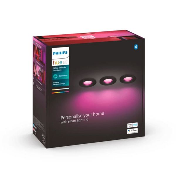 Pack 3 fotos LED Xamento preto caixa do produto