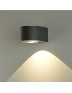 Aplique Pared LED exterior Ania antracita con 1 o 2 luces (arriba y abajo) 3000K 6W  540Lm IP65 2