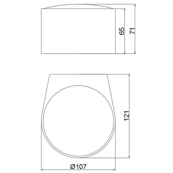 Aplique Pared LED exterior Ania antracita con 1 o 2 luces (arriba y abajo) 3000K 6W  540Lm IP65 medidas