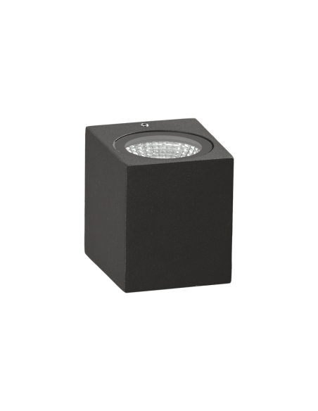 Applique d'extérieur Okra LED avec 1 lumière anthracite 3000K 6W 550Lm ou 1100Lm