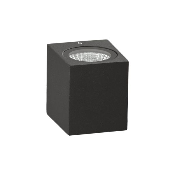 Applique d'extérieur Okra LED avec 1 lumière anthracite 3000K 6W 550Lm ou 1100Lm