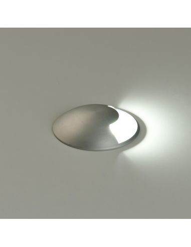 Empotrable LED exterior suelo aluminio Indus con 1 Luz  GU10 8W IP67 detalle luciendo