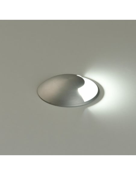 Empotrable LED exterior suelo aluminio Indus con 1 Luz  GU10 8W IP67 detalle luciendo