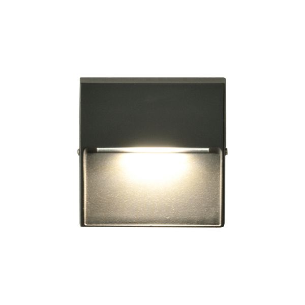 Applique d'extérieur LED Nashira carrée avec 1 lumière 3000K 4W 175Lm IP65