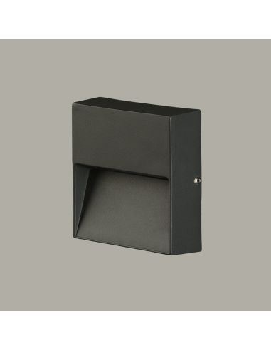 Aplique LED exterior Nashira cuadrado con 1 luz 3000K 4W 175Lm IP65 detalle