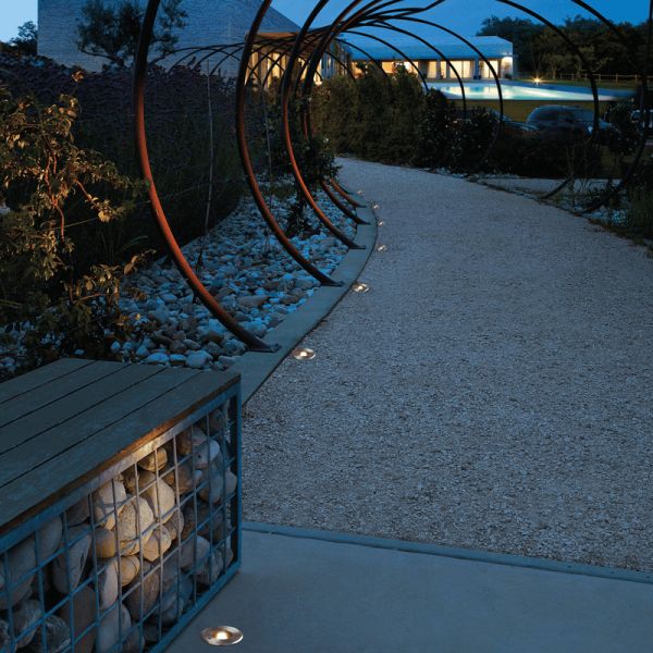Empotrable LED exterior suelo Nemo Acero Inoxidable GU10 8W IP67 ambiente