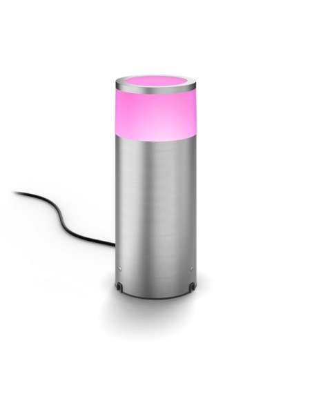 Baliza exterior LED inteligente Calla cromo mate 8W