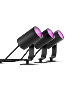 Pack de 3 spots LED intelligents Lily pour l'extérieur 8W
