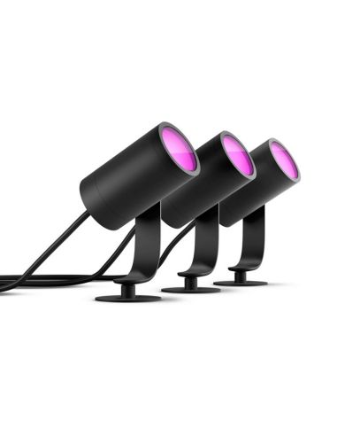Pack de 3 Focos LED inteligentes Lily uso exterior 8W
