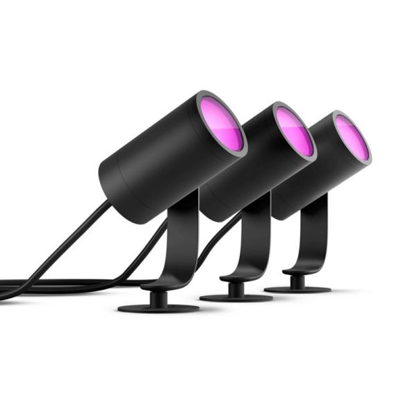 Pack de 3 Focos LED inteligentes Lily uso exterior 8W