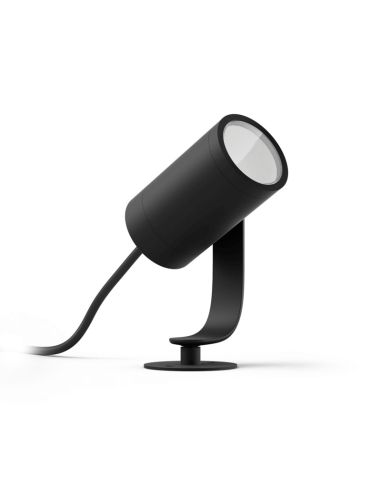 Foco LED extensible para exterior Lily negro 8W detalle producto