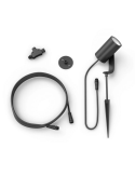 Foco LED extensible para exterior Lily negro 8W componentes producto