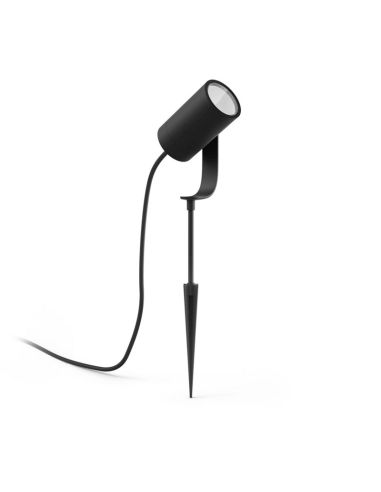 Foco LED extensible para exterior Lily negro 8W como colocarlo