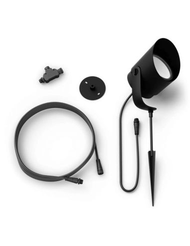 Refletor LED externo Lily XL 15W capuz removível componentes do produto