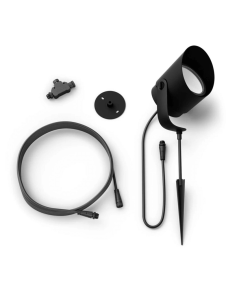 Refletor LED externo Lily XL 15W capuz removível componentes do produto