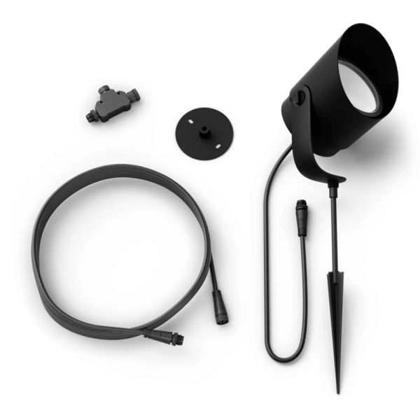 Refletor LED externo Lily XL 15W capuz removível componentes do produto