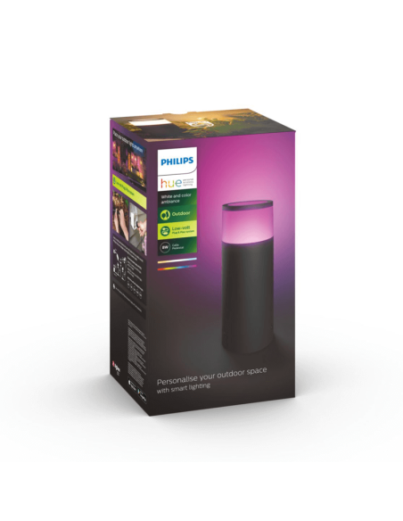 Farol LED externo inteligente Calla, conjunto de extensão Caixa preta do produto