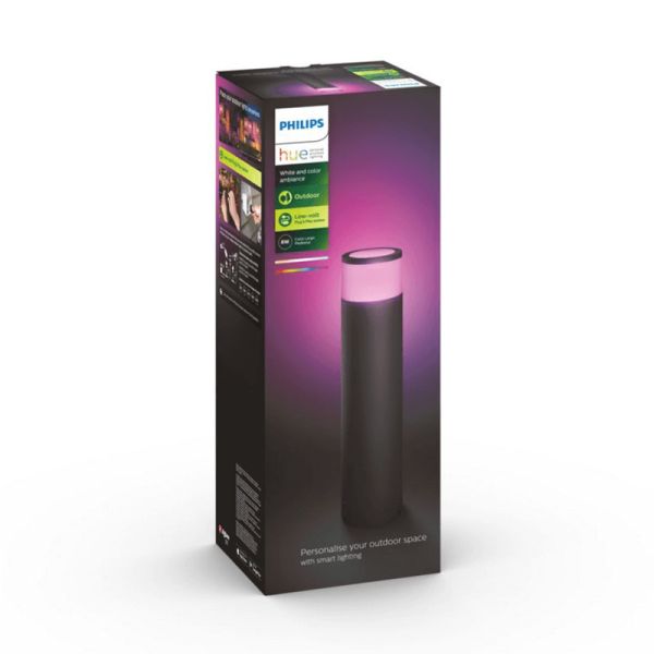 Farol LED exterior Calla, conjunto de extensão Preto, caixa do produto 1x8W